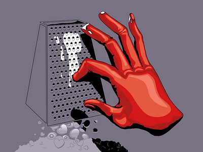 2 of 1k colors comment eye finger grater hand like pain satire shadow story