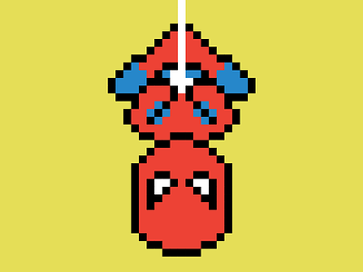 Pixel Spiderman 8 bit character character design icons illustration pixel pixel art superhero video game