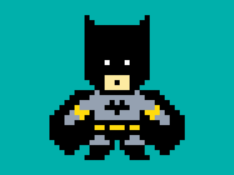 Pixel Batman by Ben Brucker on Dribbble