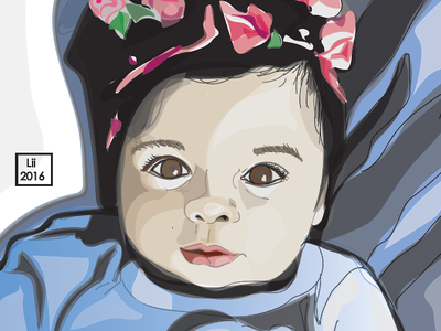 4 Malyik art baby babygirls blue design illustration pink дизайн