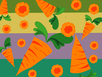 carrot mood art carrot color design illustration дизайн