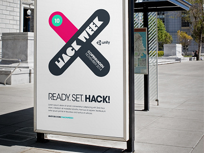 Unity - Hack week 10 poster logo poster unity