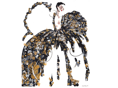 Valentino Couture art design fashion fashion illustration illustration illustrator painting