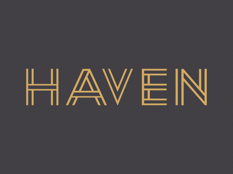 Haven Initial 3 Concepts branding design fashion haven icon identity logo