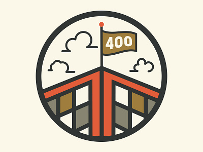 400 Market building graphic icon identity market vector