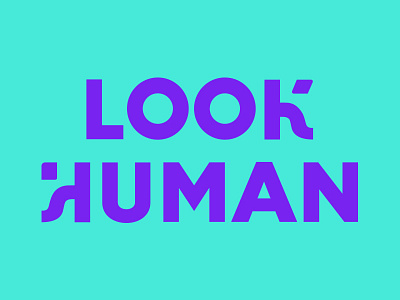 Look Human Rebrand Concept art direction branding designm eccomerce logo mark rebranding type vector