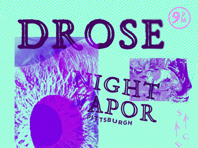 Drose Flyer drose flyer gig layout poster print texture