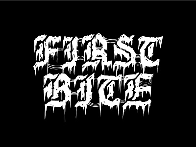 First Bite band first bite logo metal music type