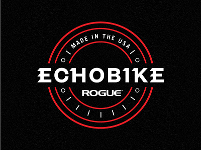 Echo Bike badge bike crossfit fitness gym logo rogue