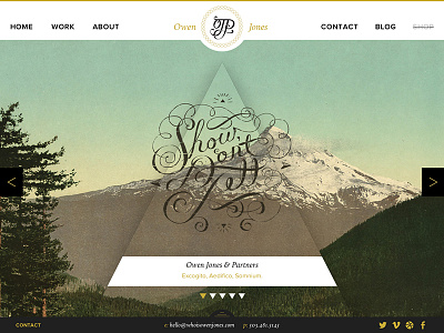 Who Is Owen Jones agency design homepage jones owen portfolio responsive slideshow website