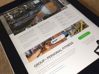 Synergy Fitness design elegant seagulls fitness grid gym web website