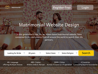 Matrimonial Website Design Company branding design logo ui ux website design company website design services website designer website designers website designing websitedevelopment