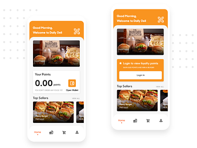 Daily Deli Co Mobile App app app design cart food graphicdesign hungry menu mobile app design online order profile search ui ui ux uidesign user experience design user interface design website design