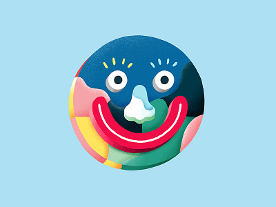 Happy Creepy Tuesday artwork blue character character concept character design color colorful creepy eye graphicdesign happy illustration smile smiley smiling