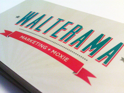 Walterama branding business card logo