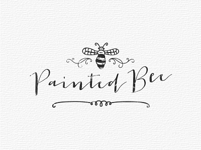 The Painted Bee Logo branding logo