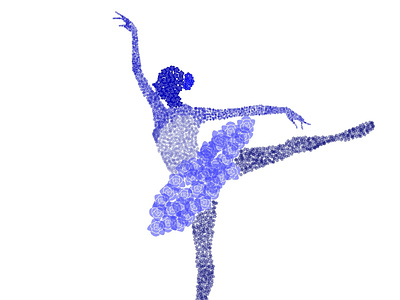 Let's Dance! autodesk maya ballet dancer designer digital art digital arts drawing flower graphic illustration illustration design illustrator sketch book