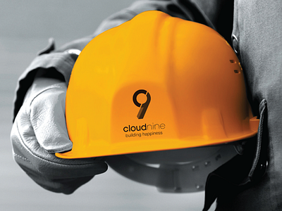 Cloud 9 9 architect brandidentity branding builders cloud cloud 9 developers extreme happiness happy karnatala kerala minimal safty helmet yellow
