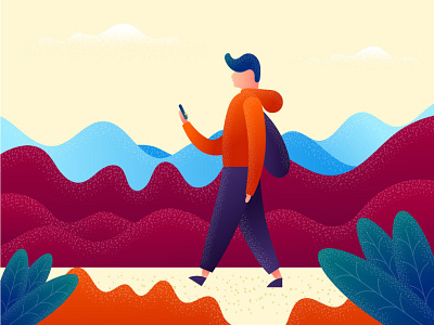 Tourist Character illustration