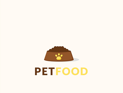 PET FOOD LOGO food icon logo pet vector