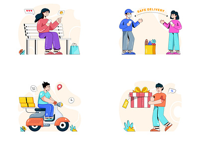 Shopping illustrations