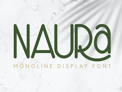 Naura Monoline Dispaly Font