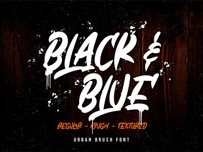 Black & Blue (FREE FONT) advertisements apparel branding caligraphy flyers handlettering logos logotype posters product design product packaging social media posts typography