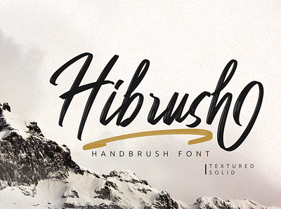 Hibrush - Handbrush Font (FREE FONT) advertisements branding fonts handlettering product design product packaging script fonts social media posts typography watermark
