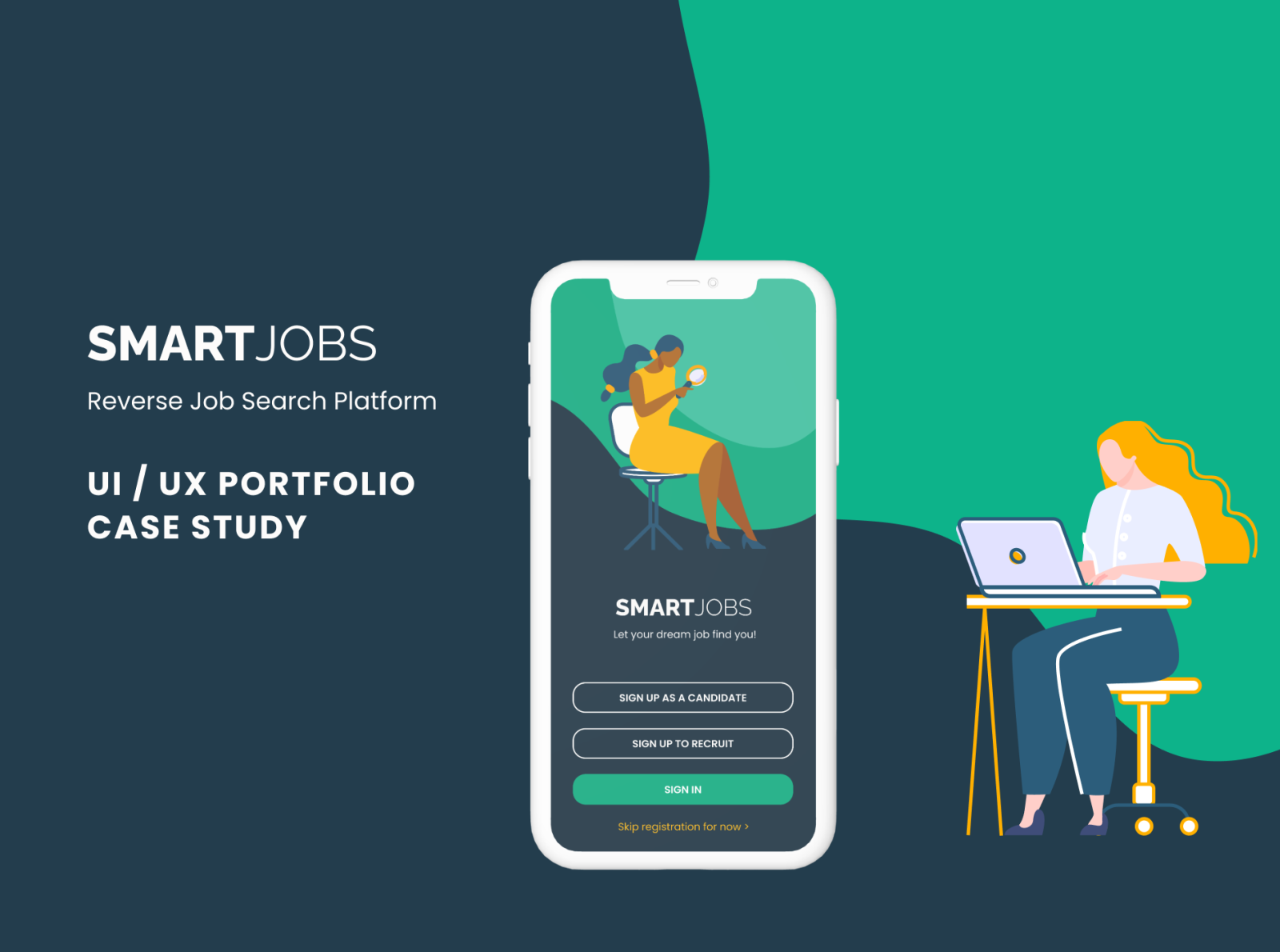 SmartJobs UX & UI Portfolio Case Study by Efesopoulos on Dribbble