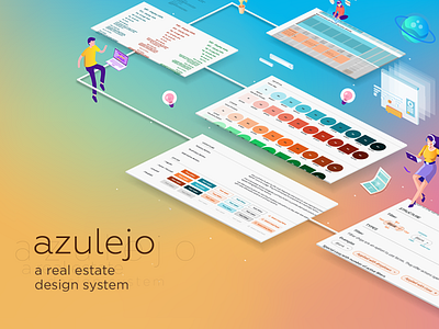 Azulejo (A Real Estate Design System) brand branding color color system colors palette design design system design systems form headings interface real estate typography ui ui ux user inteface ux