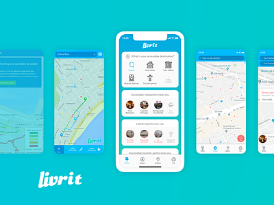 Livrit (Urban Mobility) app city guide design illustration iphone iphonex mobility ui ux website