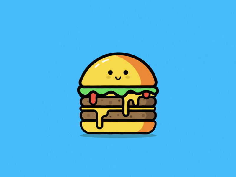 Burger animation branding burger design food illustration logo vector