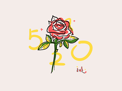 520 520 drawing flower illustration love 插图
