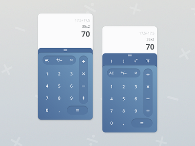 Calculator | Daily UI Challenge 004 004 blue calculator challenge daily ui design dribbble ui