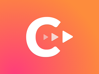 Castee.fm app branding design gradient icon logo minimal podcast podcasting vector website