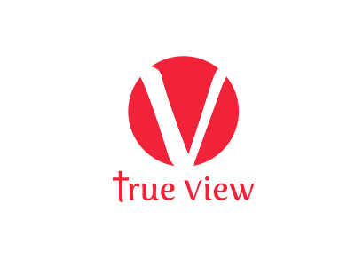 True View Ministries Logo branding logo television