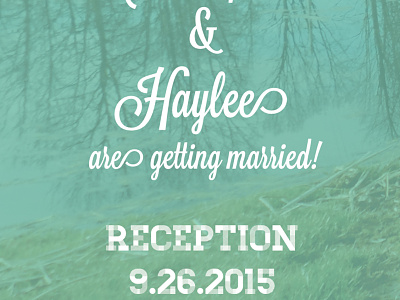 Save the Date - Haylee and Christopher save the date wedding stationary