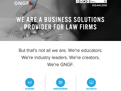 GNGF Website Design design law firm legal legal marketing marketing website design
