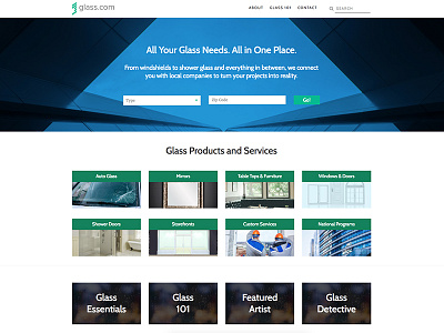 Glass.com Website Design