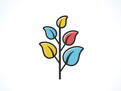 Grow Sustainably gaslight growth icon leaves plant tree