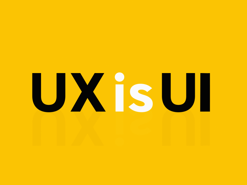 Ux is UI