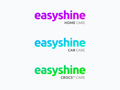 Easy Shine® brand line aqua blue bold car clean color colorful easyshine gradient logo simple turquoise