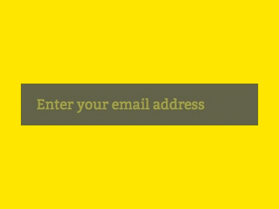Minimalist Newsletter Subscription Form (GIF) animated button email field form gif input minimalist newsletter submit subscription ui