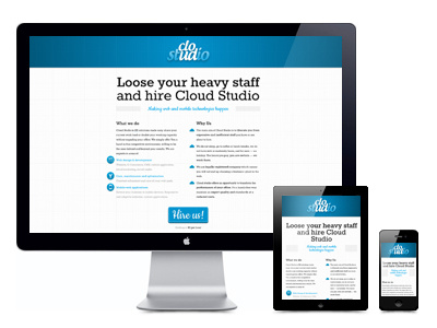 Cloud Studio website (responsive design)