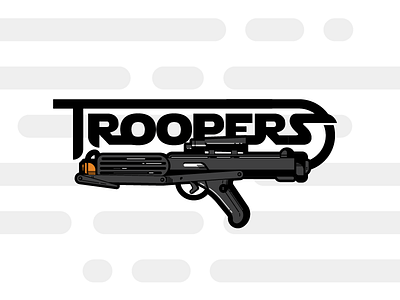 Troopers flat gun illustration laser simple simplistic star starwars stormtrooper toy vector wars