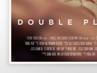 [exhibition] Double Play Movie Poster graphic design movie poster photoshop poster print psd