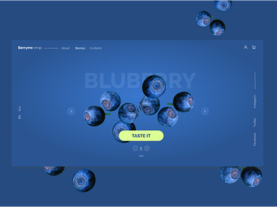 Web design | Berryme shop adaptive design berries concept store ui web web design
