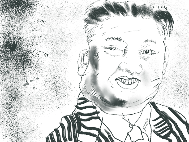 Kim Jong Un Charcoal Sketch by Joshua Jourdain on Dribbble