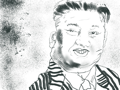 Kim Jong Un Charcoal Sketch beetlejuice experiment kim jong un kyles dry media brushes north korea quick sketch