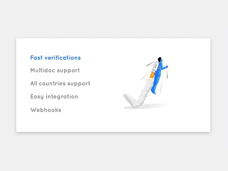 Illustrations for onboarding process for Mati inc.